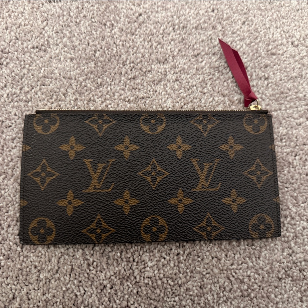 Louis Vuitton Brown and Tan Monogram Pouch